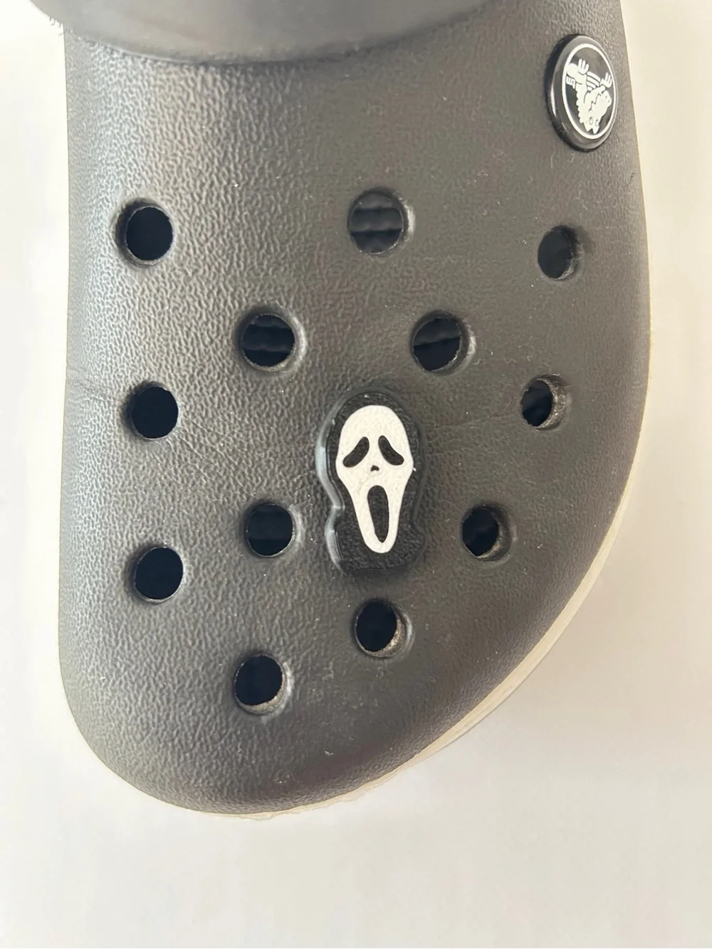 Halloween Kids Croc Charms - Black with Orange & White Accents